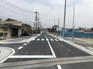 春日部市 道路改築工事